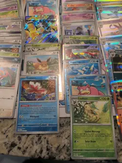 Lot Of 294 Pokemon Cards from Prismatic Evolution, Holo, Reverse Holos, Bulk - Image 4