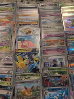 Lot Of 294 Pokemon Cards from Prismatic Evolution, Holo, Reverse Holos, Bulk - Image 5
