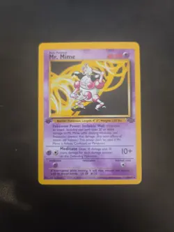 Pokemon Jungle 22/64 Mr. Mime 1st Edition Pokemon Card Non Holo - Image 1