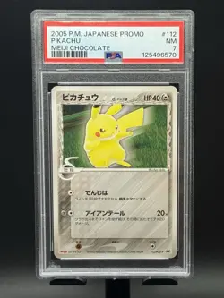 PSA 7 Pikachu 112/PCG-P Meiji Chocolate Promo Japanese Pokemon Card US Seller - Image 3