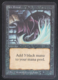 Dark Ritual Magic Card Alpha MTG 1993 - Image 1