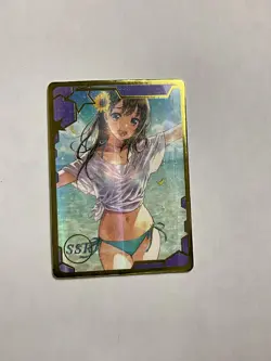 Goddess Story Swimsuit Girl Foil Waifu Swimsuit Anime Cards - Image 1