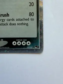 Pokemon TCG Tyranitar EX 17/17 Pop Series 1 Ultra Rare Holo Card Excellent - Image 3