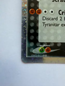 Pokemon TCG Tyranitar EX 17/17 Pop Series 1 Ultra Rare Holo Card Excellent - Image 4