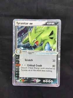 Pokemon Cards: POP Series 1 Rare Holo: Tyranitar EX 17/17 - Image 1