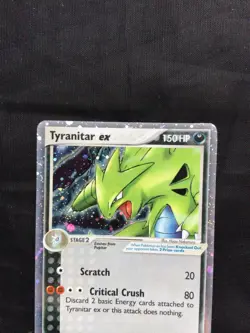 Pokemon Cards: POP Series 1 Rare Holo: Tyranitar EX 17/17 - Image 2