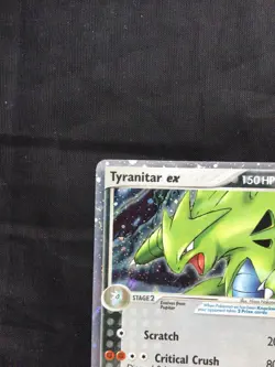 Pokemon Cards: POP Series 1 Rare Holo: Tyranitar EX 17/17 - Image 3