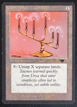 Candelabra of Tawnos Magic Card Antiquities MTG Reserved List - Image 1