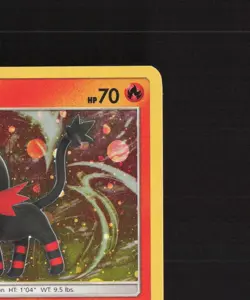 Litten SM23 Sun & Moon Black Star Promo Cosmos Holo SWIRL Pokemon Card LP - Image 4
