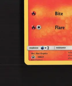 Litten SM23 Sun & Moon Black Star Promo Cosmos Holo SWIRL Pokemon Card LP - Image 5
