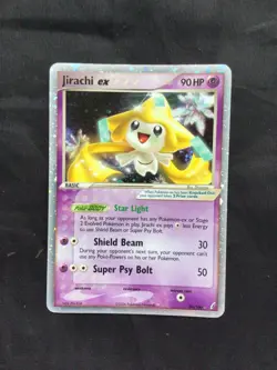Pokemon Cards: EX Crystal Guardians Rare Holo: Jirachi EX 94/100 - Image 1