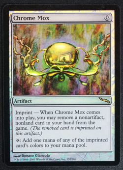 Chrome Mox FOIL Magic Card Mirrodin MTG - Image 1