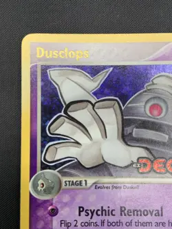 Pokemon TCG Dusclops EX Deoxys 7/107 Reverse Holo Rare Stamped Card - Image 2