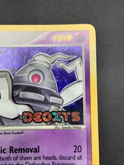 Pokemon TCG Dusclops EX Deoxys 7/107 Reverse Holo Rare Stamped Card - Image 3