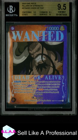 KAIDO ALT ART SP 2023 ONE PIECE CARD GAME PILLARS OF STRENGTH ST04003 BGS 9.5 - Image 1