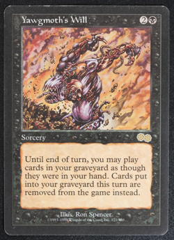 Yawgmoth's Will Magic Card Urza's Saga MTG Reserved List - Image 1
