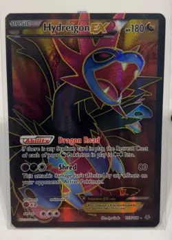 Hydreigon EX 103/108 Full Art Ultra Rare Roaring Skies Pokemon Card LP - Image 1