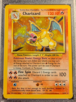Pokemon Charizard Base Set Holo Unlimited Rare Card 4/102 PSA 8 - Image 3