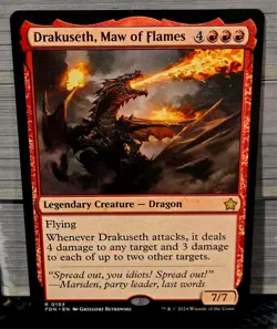 magic the gathering - Drakuseth, Maw of Flames - Legendary Creature - Dragon - Image 1