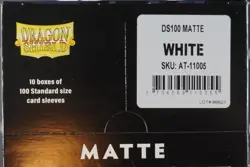 Dragon Shield Matte White Sleeves - Standard Size - 10 Pack Display Case - Image 1