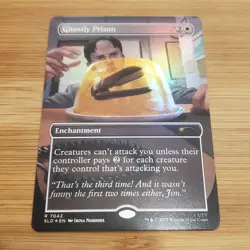 1x Ghostly Prison, 7042, Foil, Secret Lair Dwight The Office, Stapler Jello, NM - Image 1