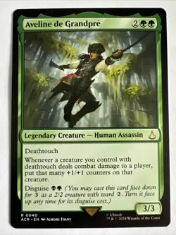 MTG RARE REGULAR - AVELINE DE GRANDPRE 0040 - ASSASIN'S CREED (ACR) NM - Image 1