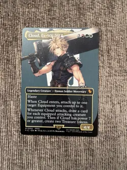 MTG Cloud, Ex-Soldier 0202 - Mythic Borderless Non-foil - Final Fantasy - Mint - Image 1