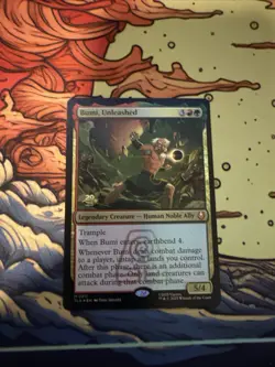 Bumi Unleashed Prerelease Promo Foil NM Avatar The Last Airbender - Image 1