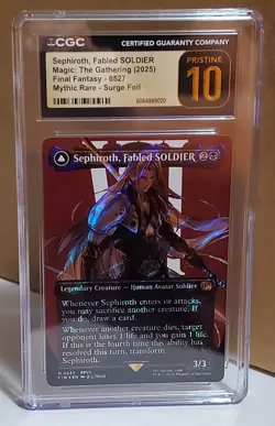 Sephiroth Borderless Surge Foil 0527 Final Fantasy MTG Pristine 10 CGC BGS PSA - Image 2