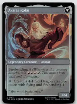 The Legend of Roku M Foil Avatar: The Last Airbender 145 NM - Image 2