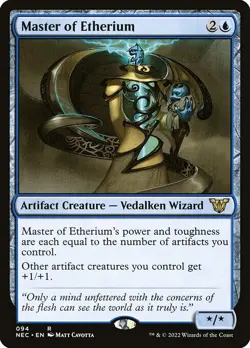NM Master of Etherium, MTG, Neon Dynasty Commander, Magic the Gathering, 94 - Image 1