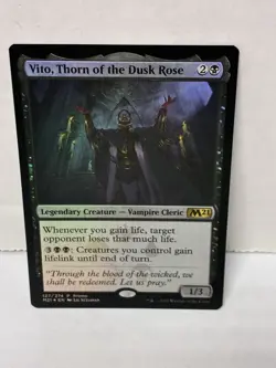 Vito, Thorn of the Dusk Rose #127 (Foil) (LP) Core Set 2021 M21 Magic MTG - Image 1