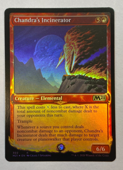 MTG - Chandra's Incinerator - Showcase - FOIL - Core Set 2021 - Image 1