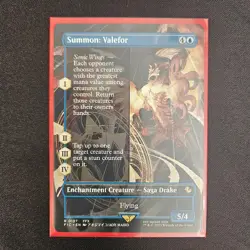 Summon: Valefor (Borderless) - NM - Universes Beyond: Final Fantasy - MTG - 197 - Image 1