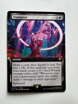 x1 Transpose - Extended Art R MTG Commander: Final Fantasy M/NM, English - Image 1
