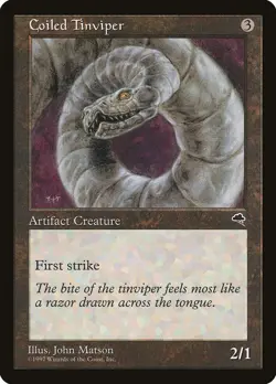 Coiled Tinviper - Tempest (TMP) - MTG Rare English Non Foil - Image 1