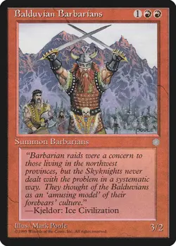 Balduvian Barbarians - Ice Age (ICE) - MTG Rare English Non Foil - Image 1