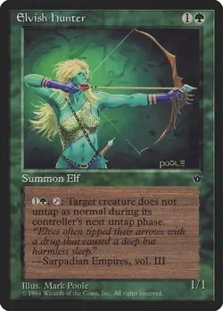 Elvish Hunter (Poole) - Fallen Empires (FEM) - MTG Rare English Non Foil - Image 1
