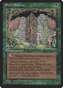 Elven Fortress (Wanerstrand) - Fallen Empires (FEM) - MTG Rare English Non Foil - Image 1