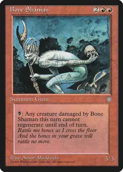 Bone Shaman - Ice Age (ICE) - MTG Rare English Non Foil - Image 1