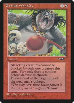 Gorilla War Cry (Wackwitz) - Alliances (ALL) - MTG Rare English Non Foil - Image 1