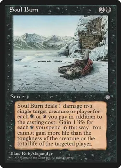 Soul Burn - Ice Age (ICE) - MTG Rare English Non Foil - Image 1