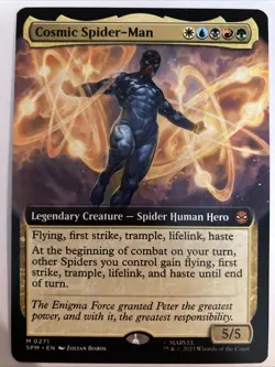Cosmic Spider-Man (Extended Art) 0273 MTG Marvel's Spider-Man English NM Regular - Image 1