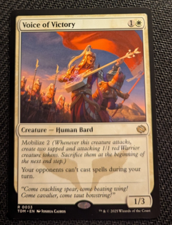 MTG Tarkir: Dragonstorm Voice of Victory M/NM Pack Fresh Rare Non-Foil - Image 1