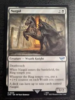 MTG LOTR Tales of Middle Earth NAZGUL #335 NM/M Pack Fresh - Image 1
