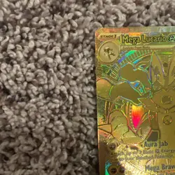 Pokemon Tcg Hyper Rare Mega Evolution Gold Mega Lucario Ex 188/132 Mint Card - Image 3
