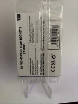 Team Rocket's Zapdos (Destined Rivals) [Gamestop Promo, Sealed] IN HAND - Image 2