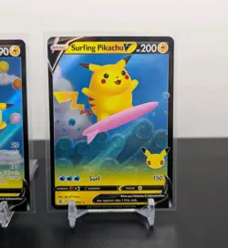 Pokemon TCG: Flying Pikachu V 006 + Surfing Pikachu V 008 - Celebrations - NM - Image 4