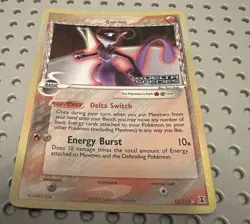 Pokemon TCG Mewtwo Delta Species EX Delta Species 12/113 Reverse Holo - Image 1