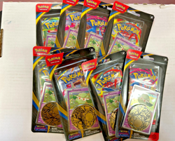 Lot 8x Pokemon Phantasmal Flames Cottonee Pack Blister OVP English Sealed Promo - Image 1